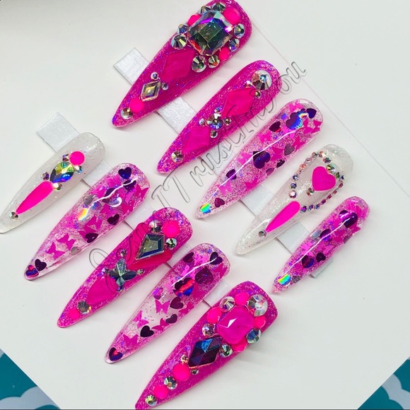 ROMANS 10:10 - XXL STILETTO PRESS ON NAILS - Picture 8 of 13